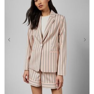 Ted Baker pink striped suit, with belted shorts
